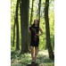 Embroidered dress "Night Flower"